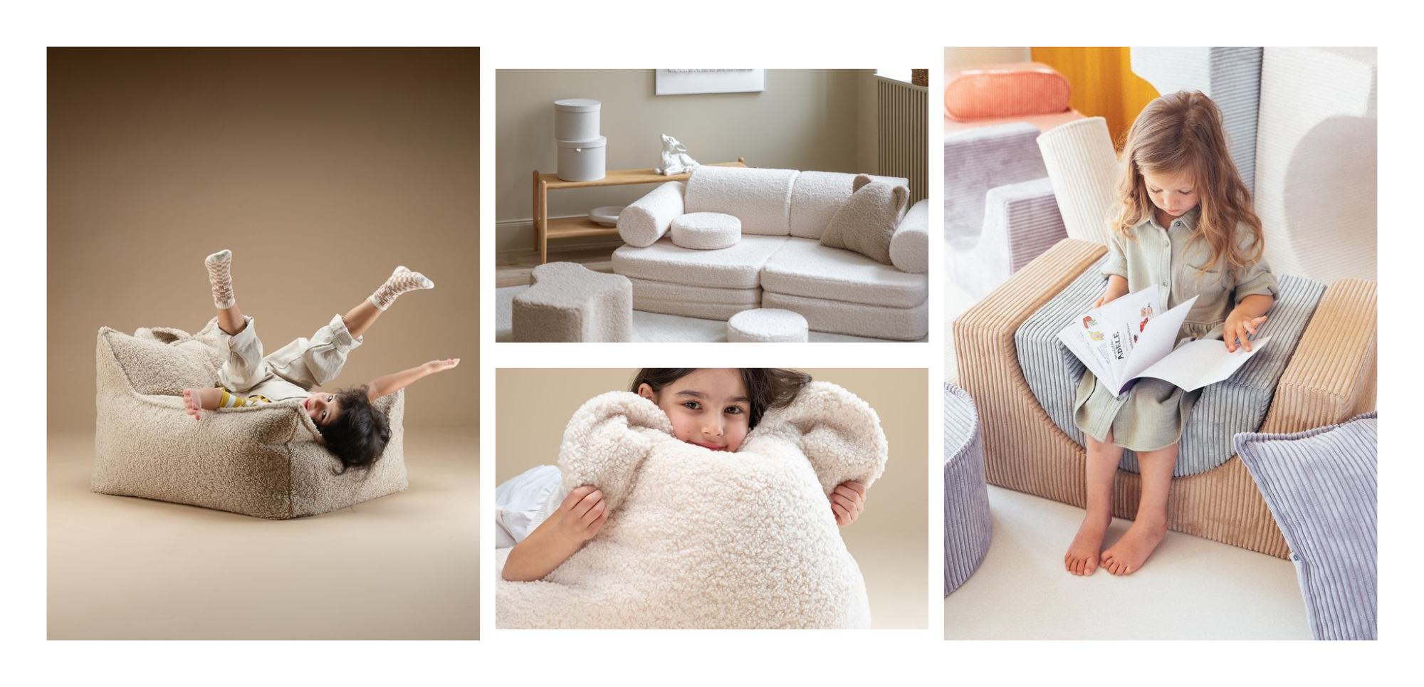 White Beige Minimalist Photo Collage Wraparound Mug (4)